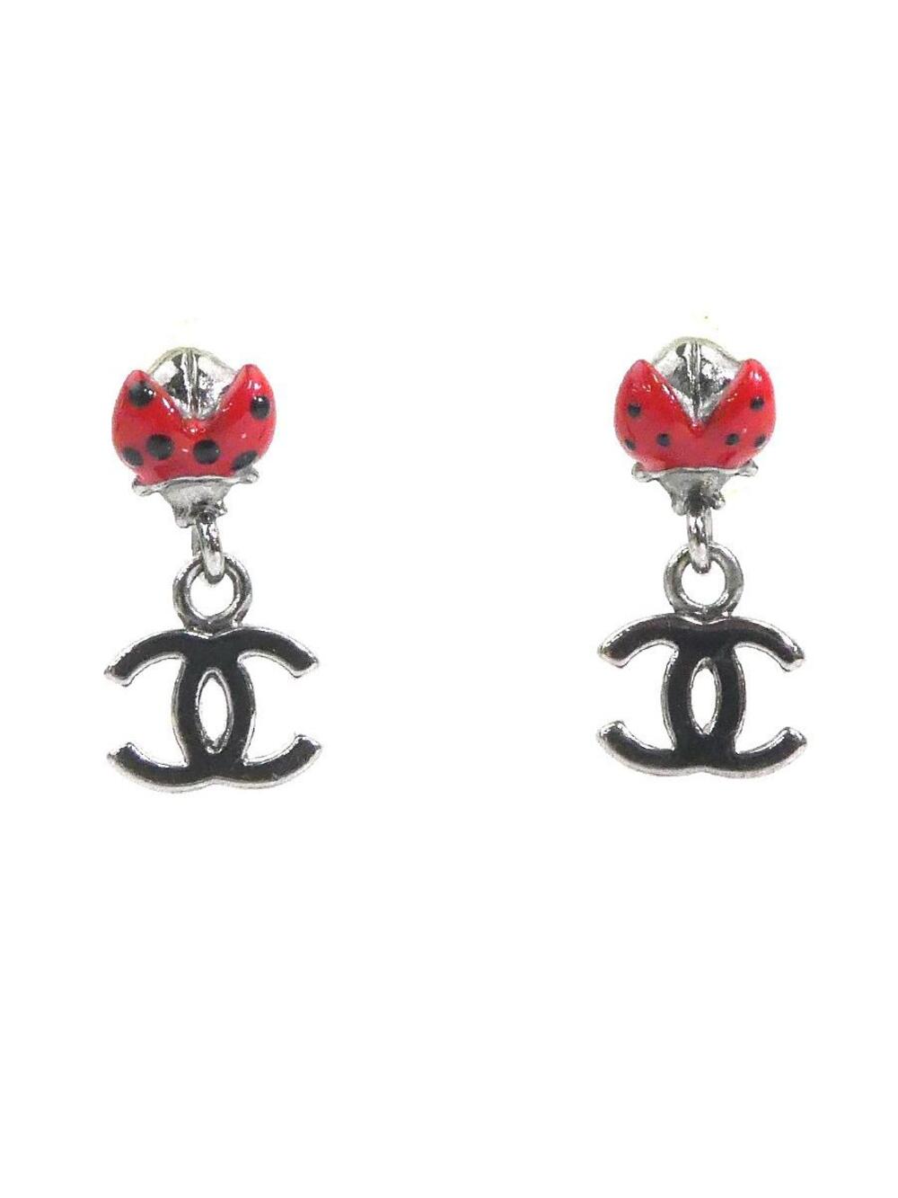 Auth Chanel Cc Logo Ladybug Motif #363519C39B